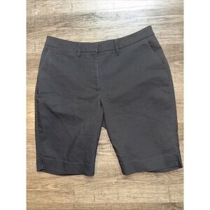 WHBM The Bermuda Short 11" Black Stretch Sz 8 White House Black Market